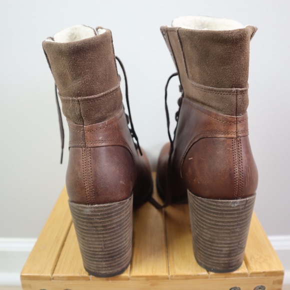 Timberland Women’s Brown Leather Earthkeepers Lace-Up Boots – Size 8.5 - Picture 5 of 6